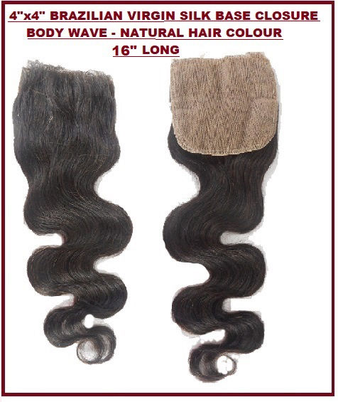 Silk base closure, body wave