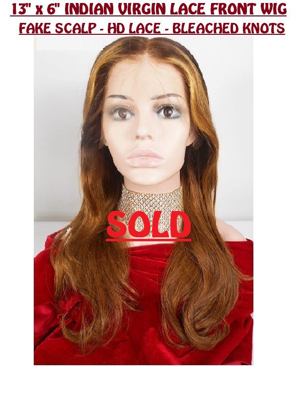 Indian virgin lace front wig